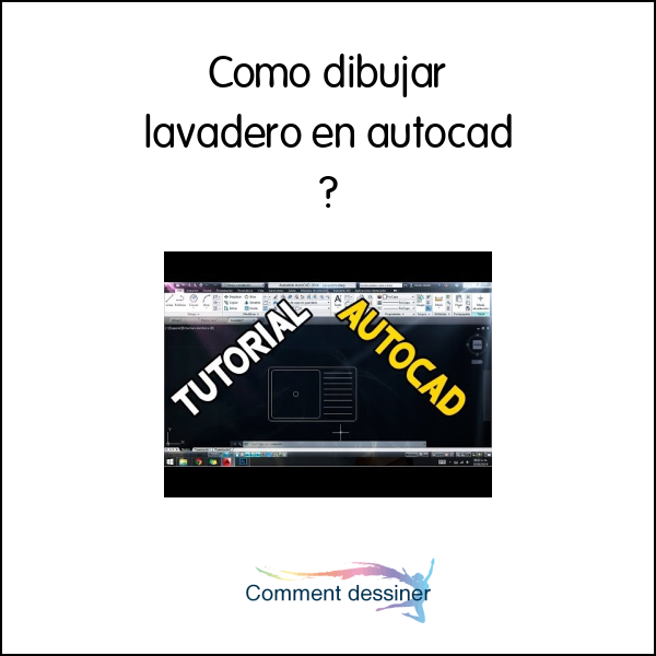 Como dibujar lavadero en autocad